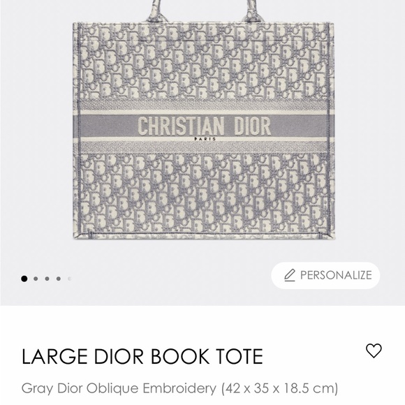 Authentic Dior book tote - large - Picture 1 of 2